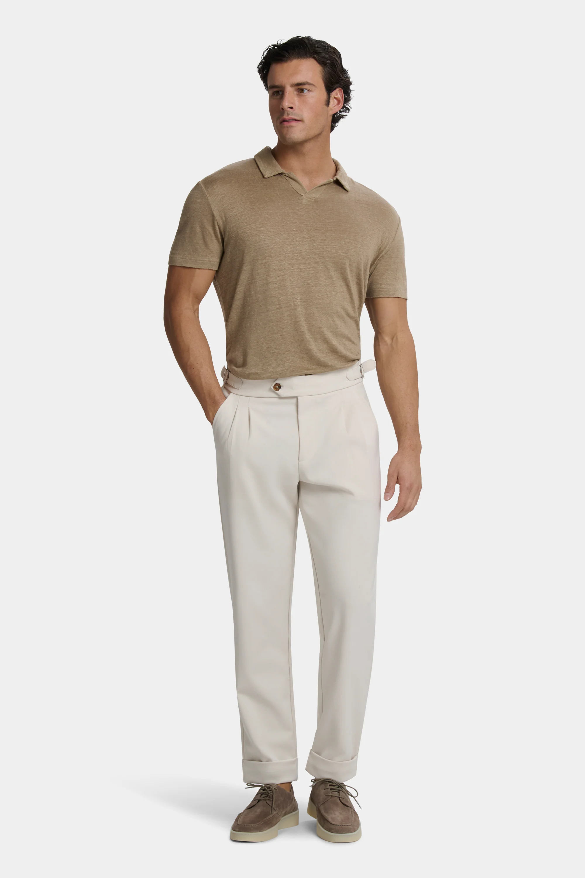 THE CLASSIC LINEN SLIM POLO - Image 11