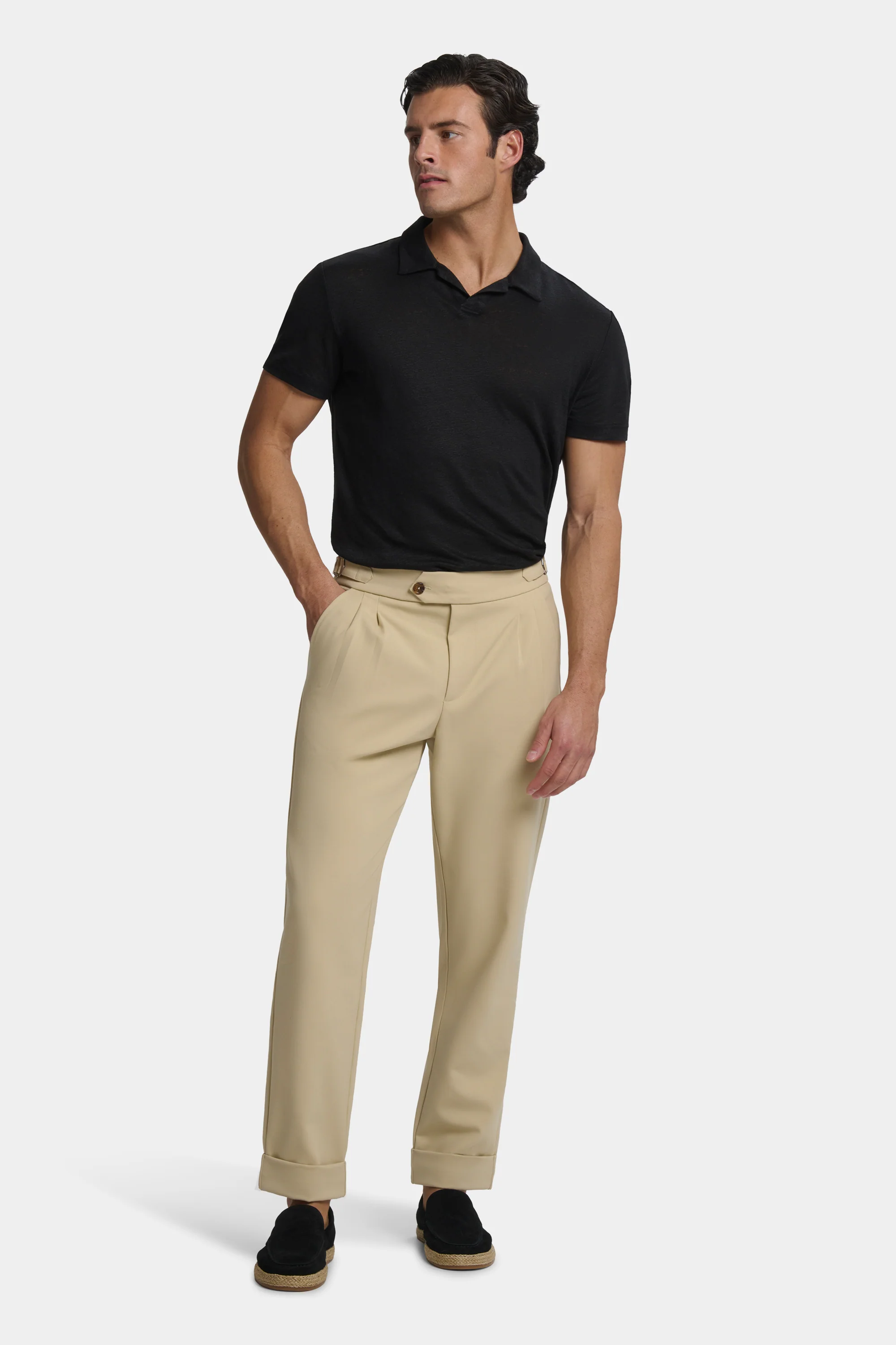 THE CLASSIC LINEN SLIM POLO - Image 3