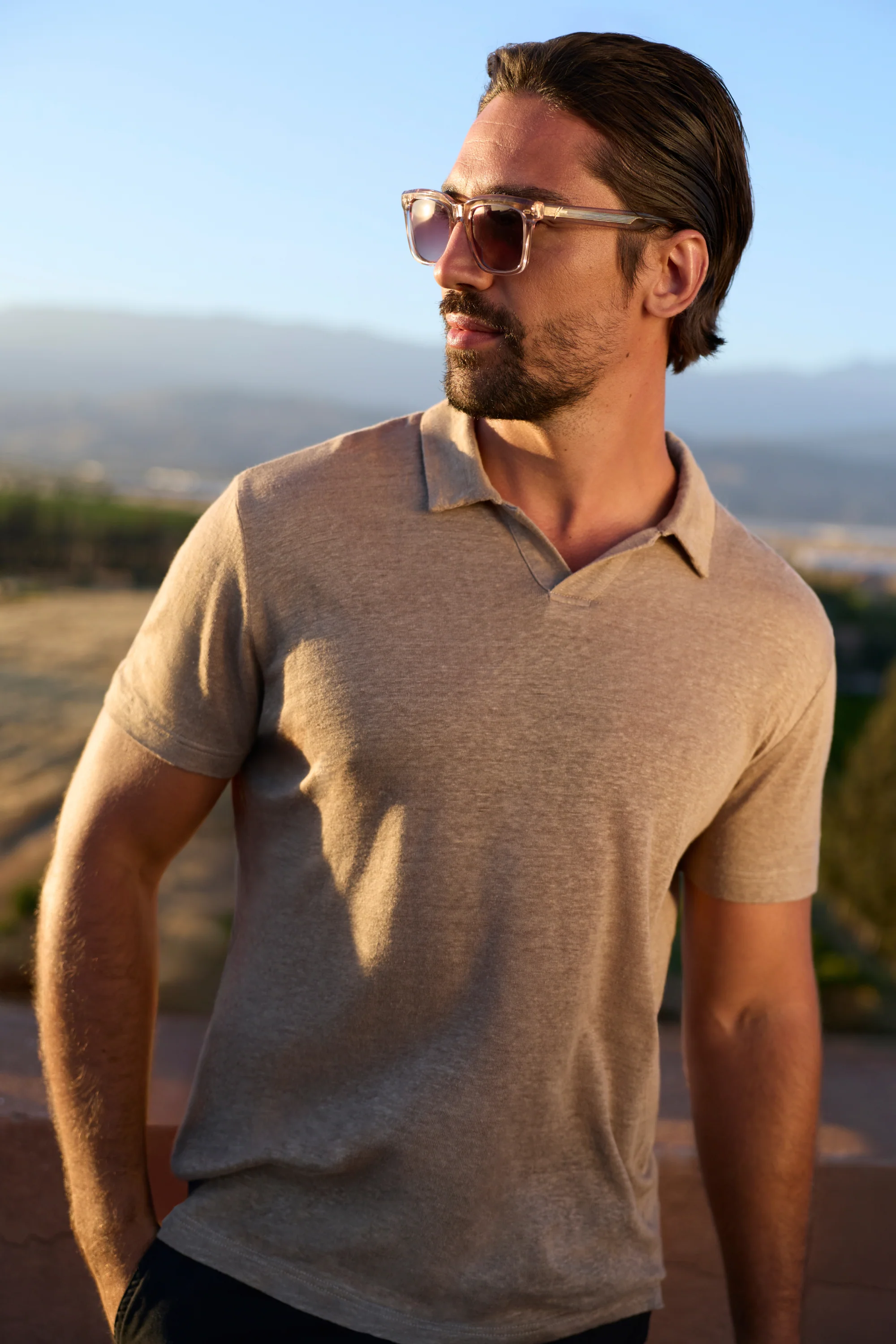 THE CLASSIC LINEN SLIM POLO - Image 8