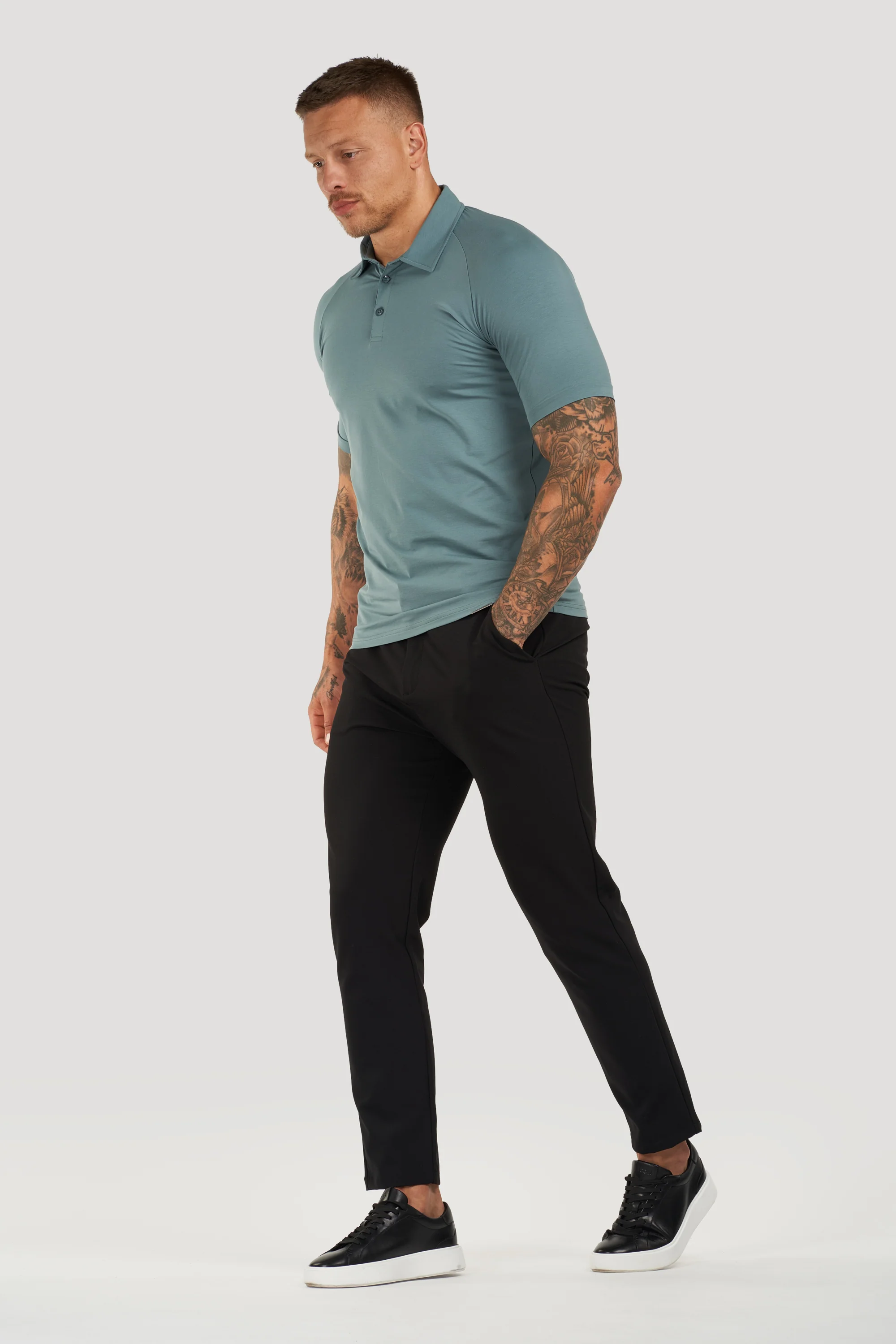 THE MUSCLE BUTTON POLO - Image 12