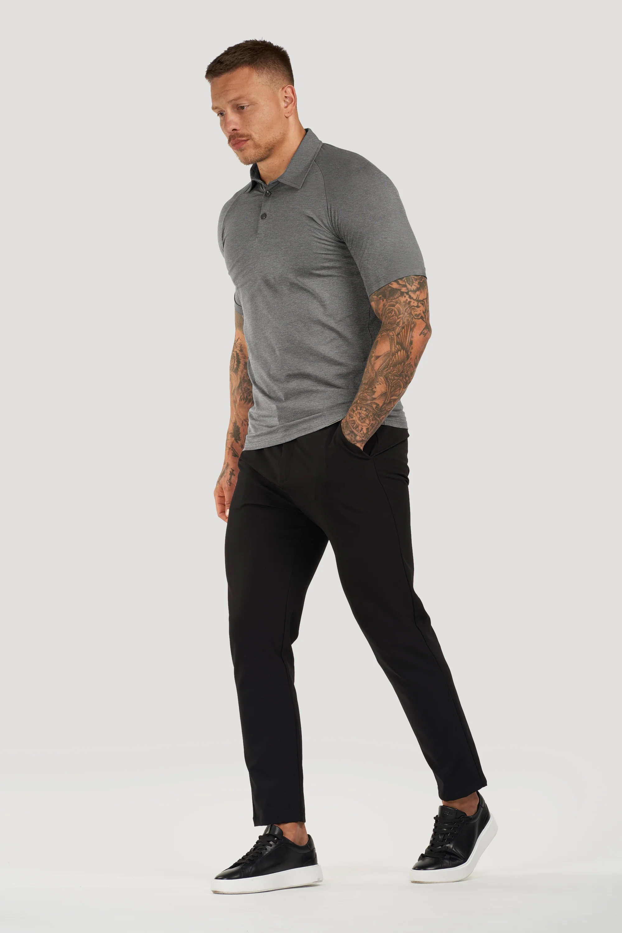 THE MUSCLE BUTTON POLO - Image 30