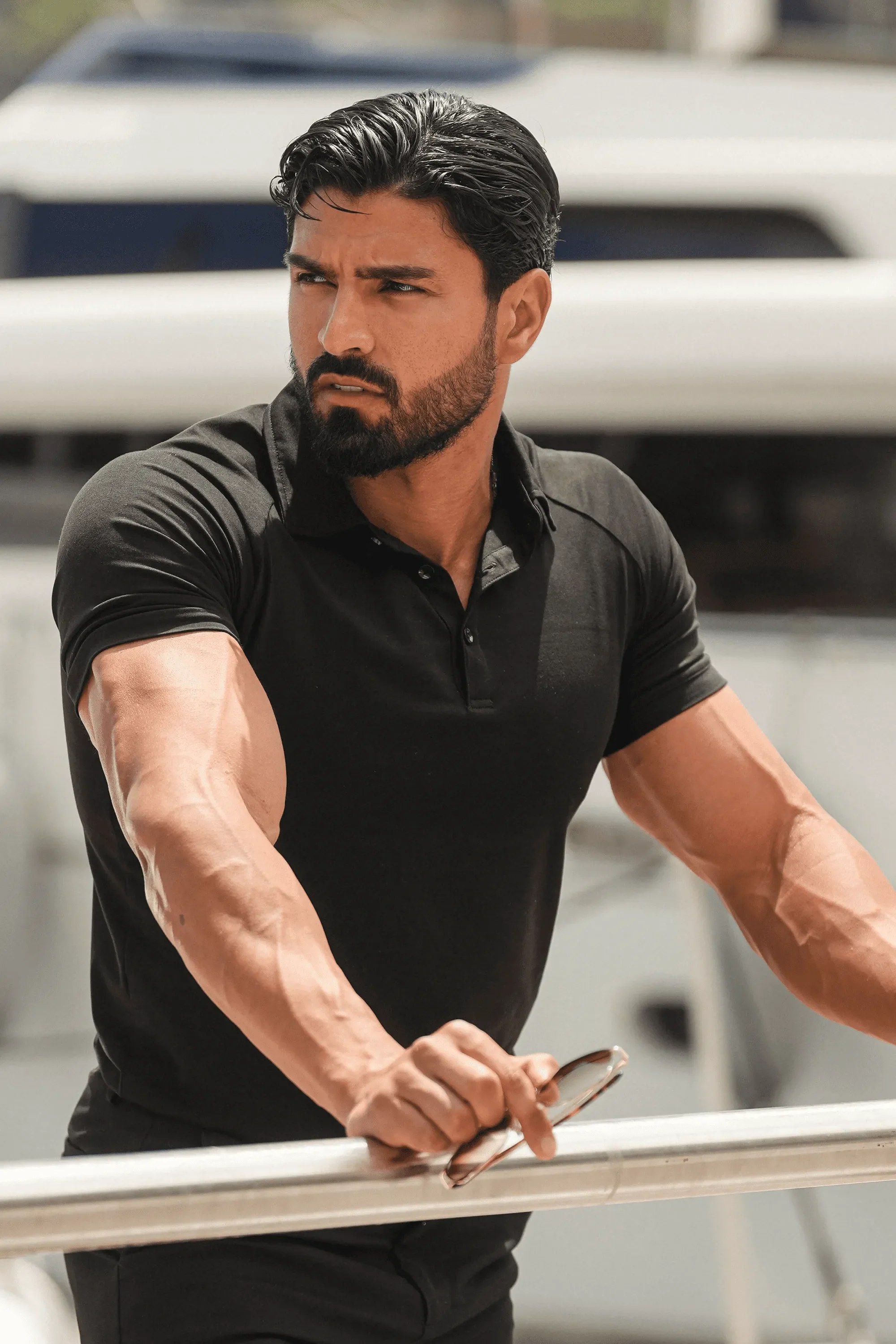 THE MUSCLE BUTTON POLO - Image 35