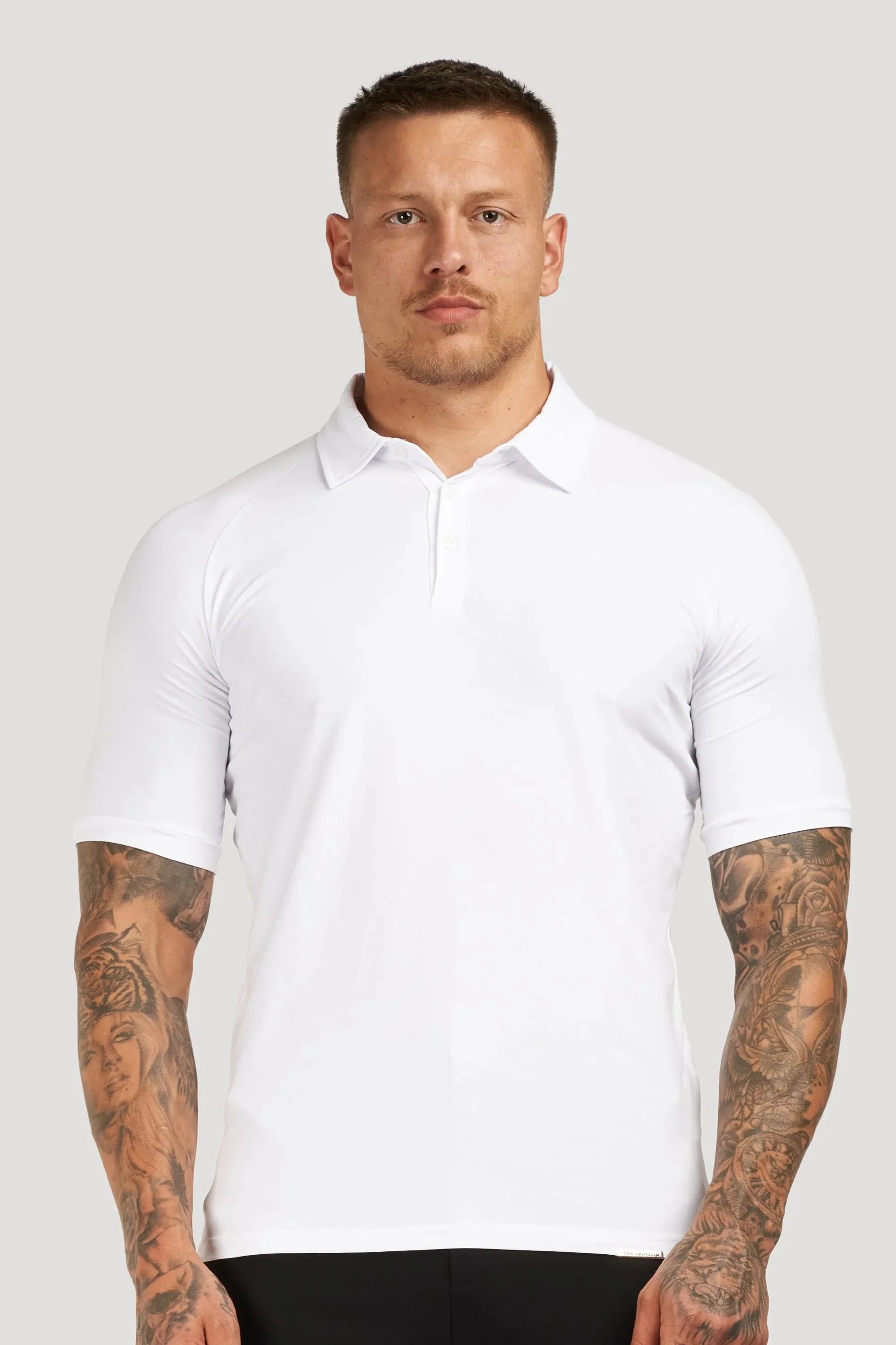 THE MUSCLE BUTTON POLO - Image 37