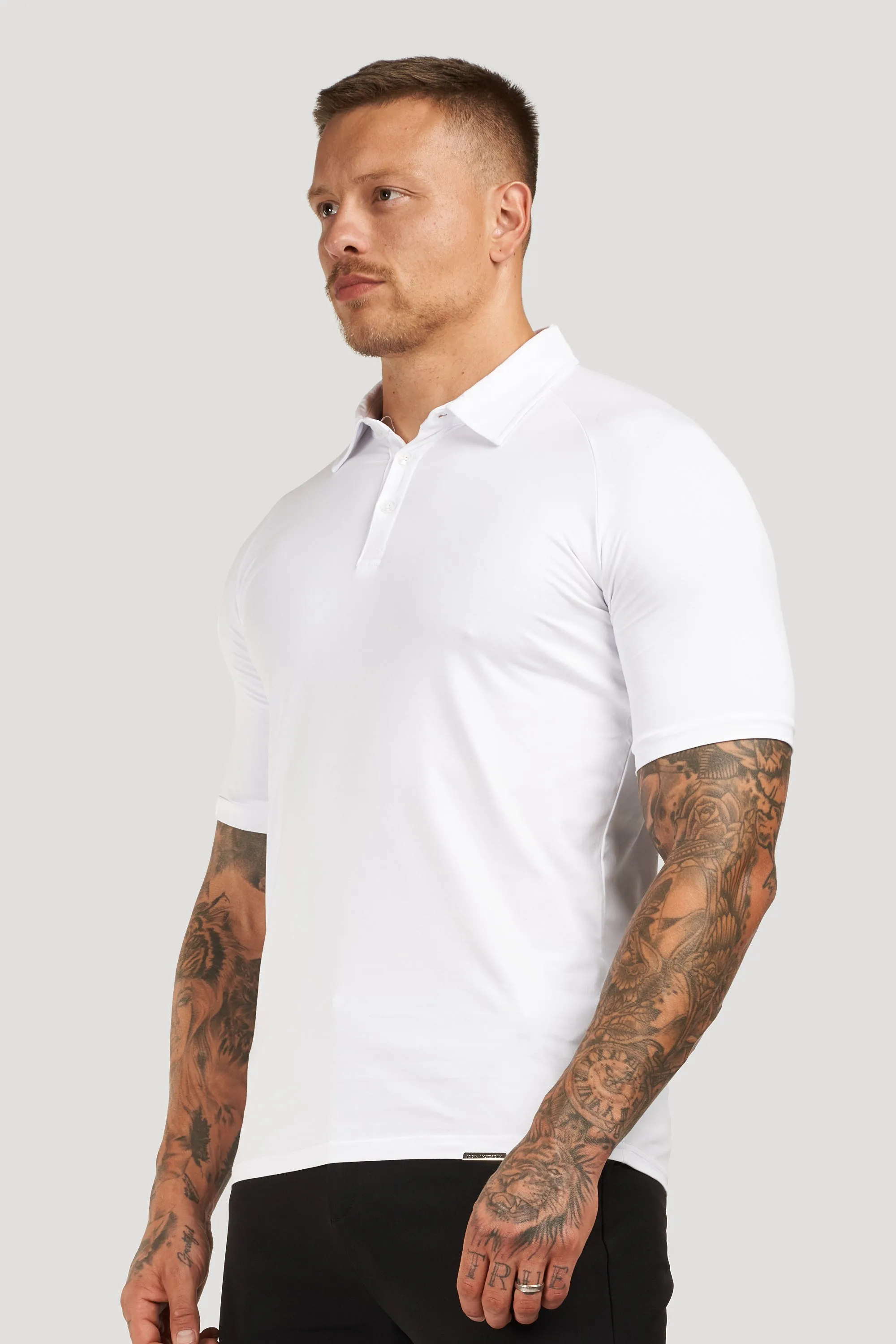 THE MUSCLE BUTTON POLO - Image 38