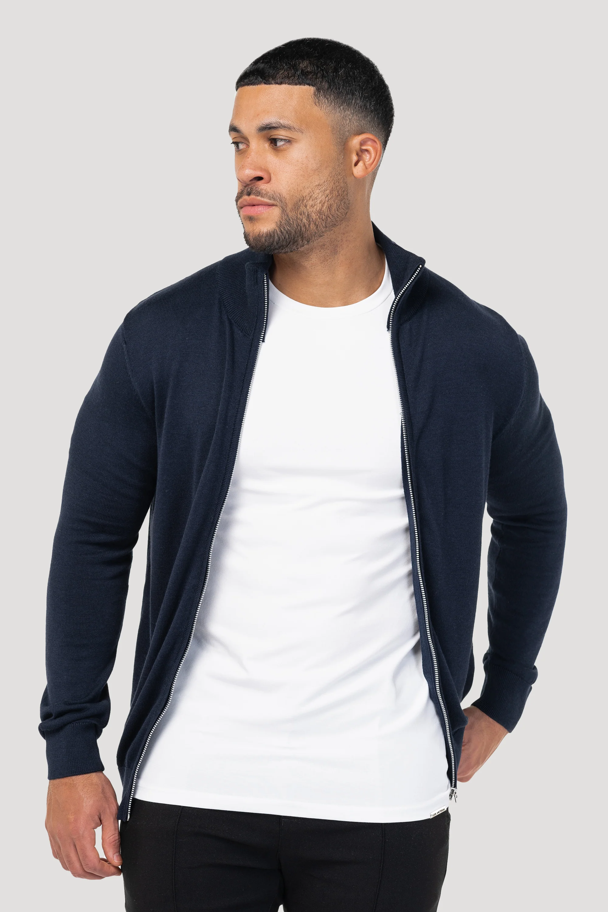 THE SANTONI FULL ZIP SWEATER - Image 13