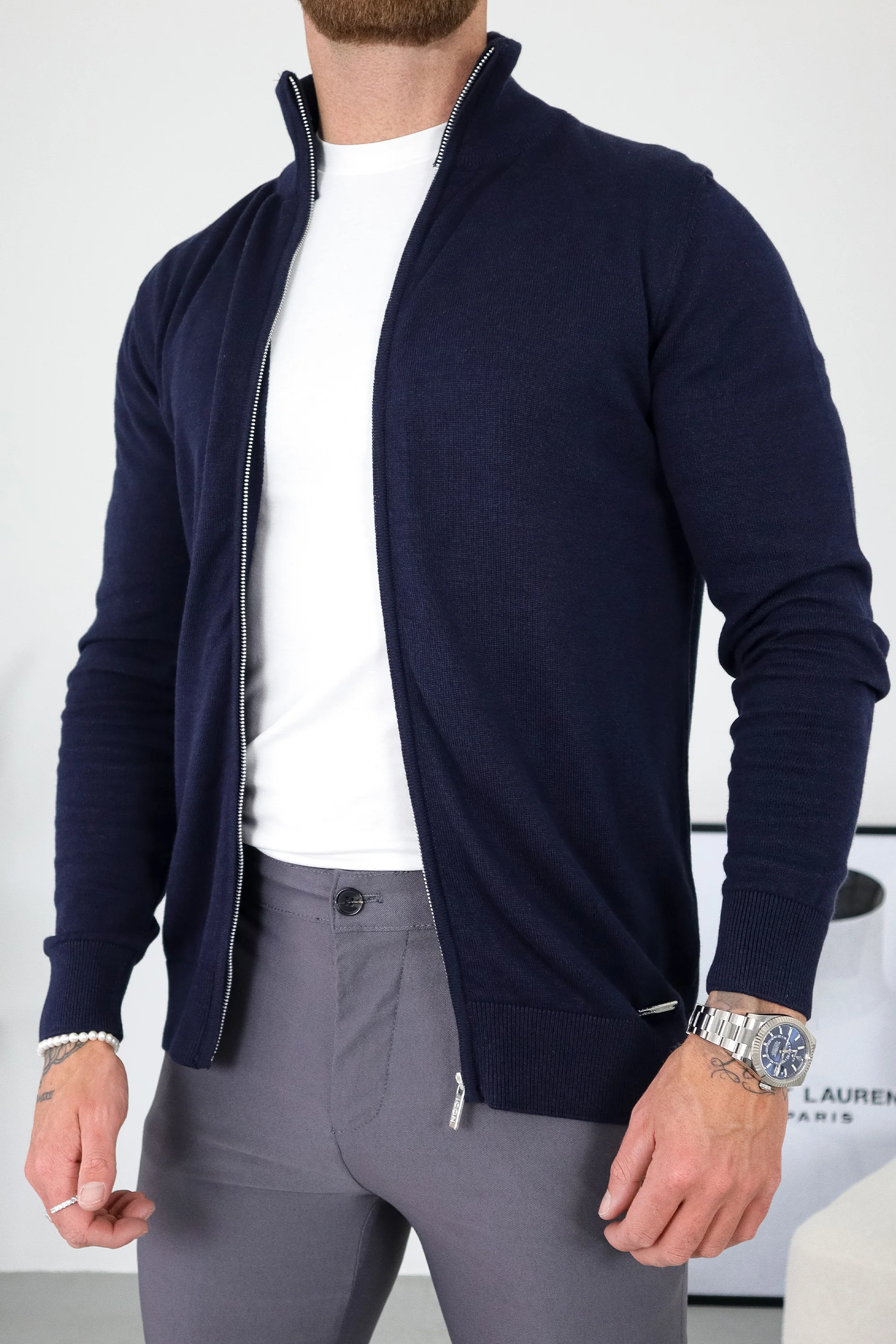 THE SANTONI FULL ZIP SWEATER - Image 15