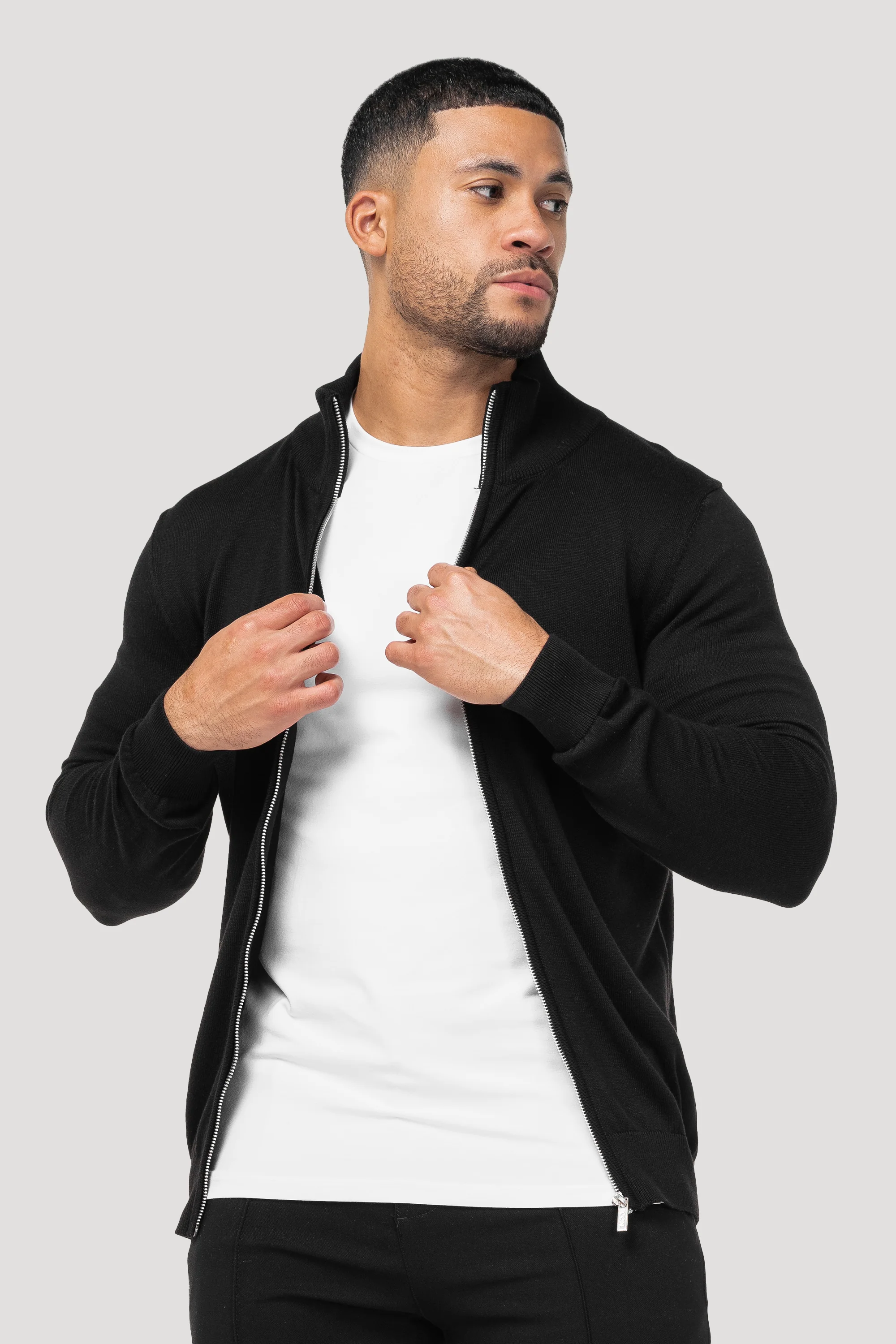 THE SANTONI FULL ZIP SWEATER - Image 19