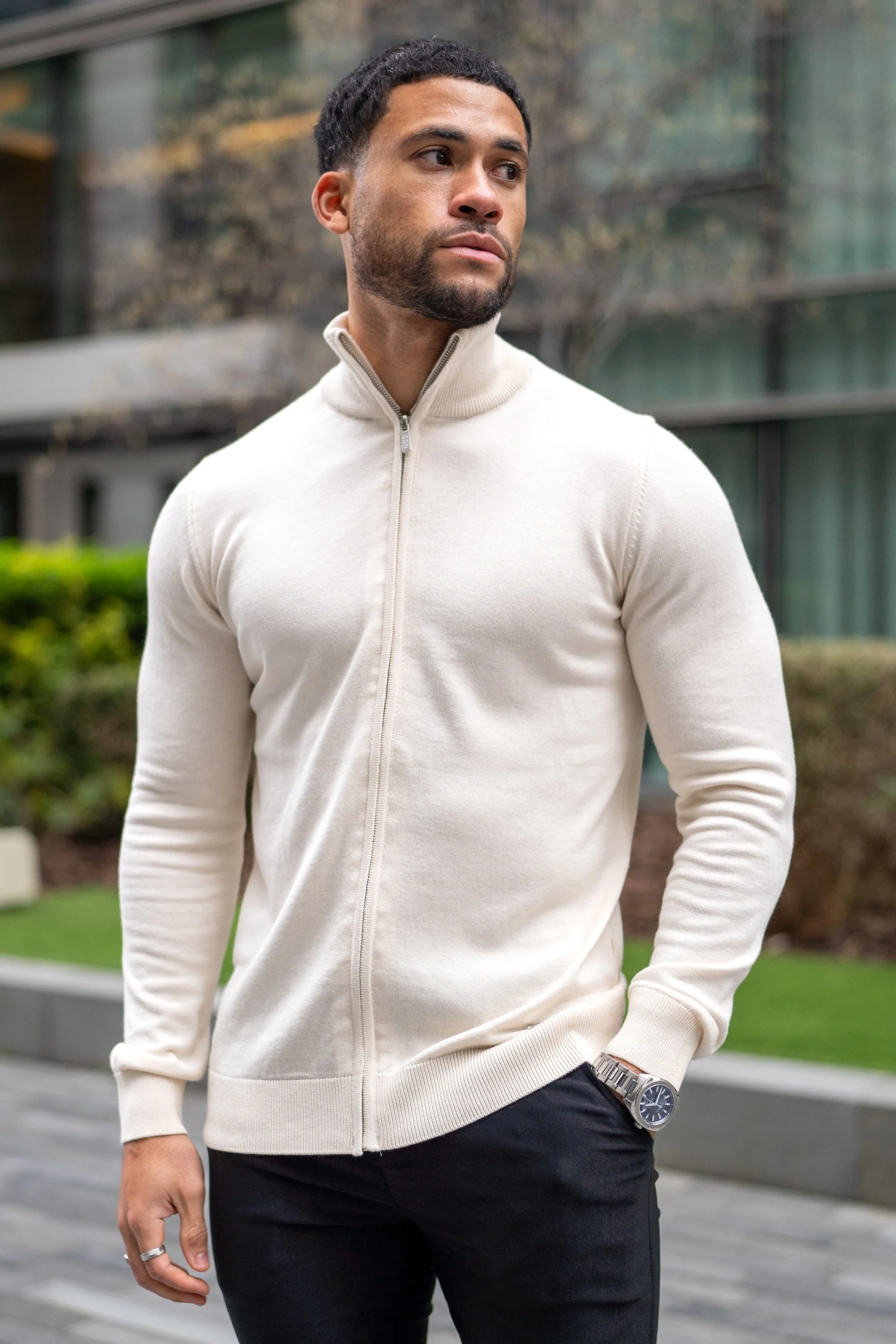 THE SANTONI FULL ZIP SWEATER - Image 2