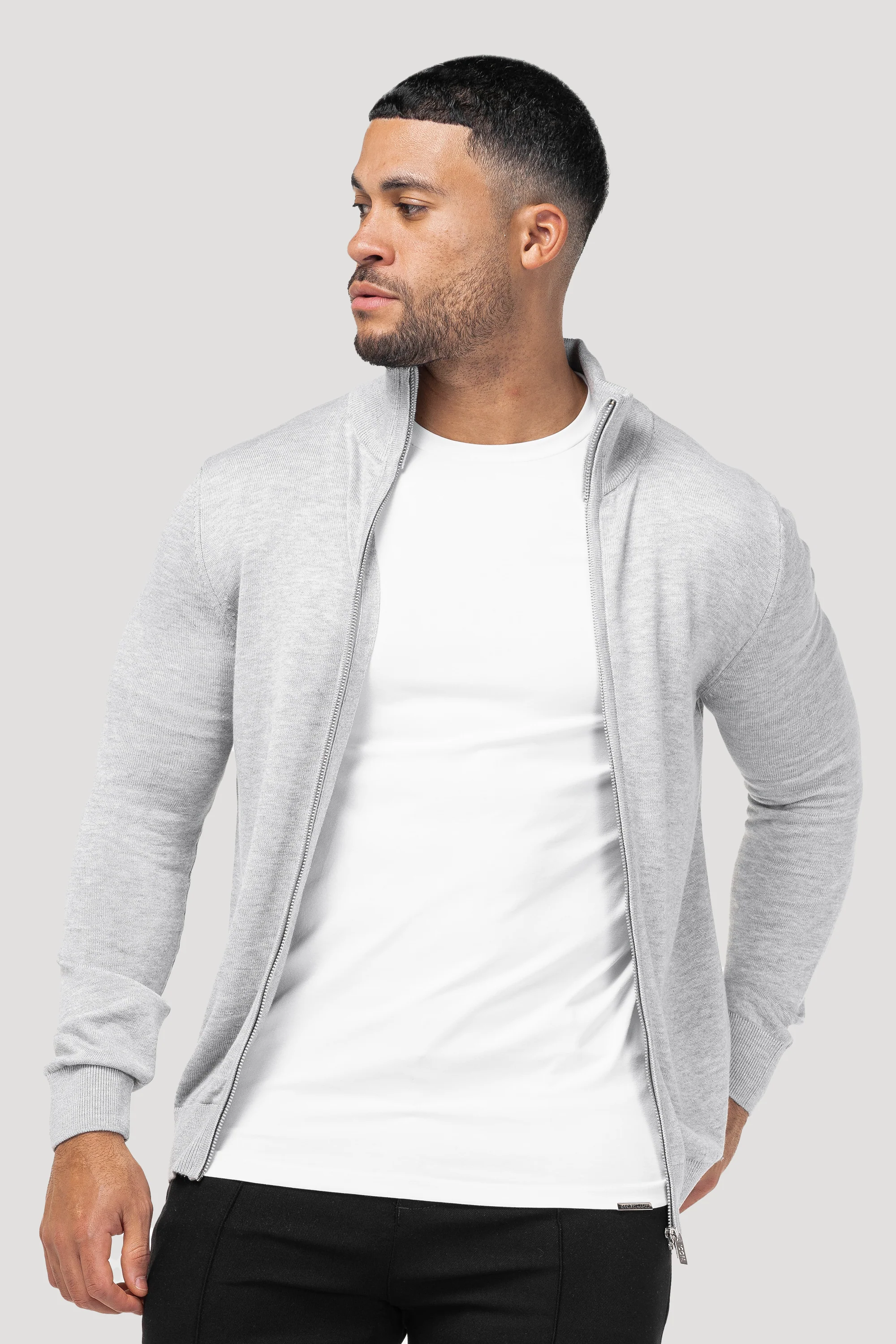THE SANTONI FULL ZIP SWEATER - Image 9